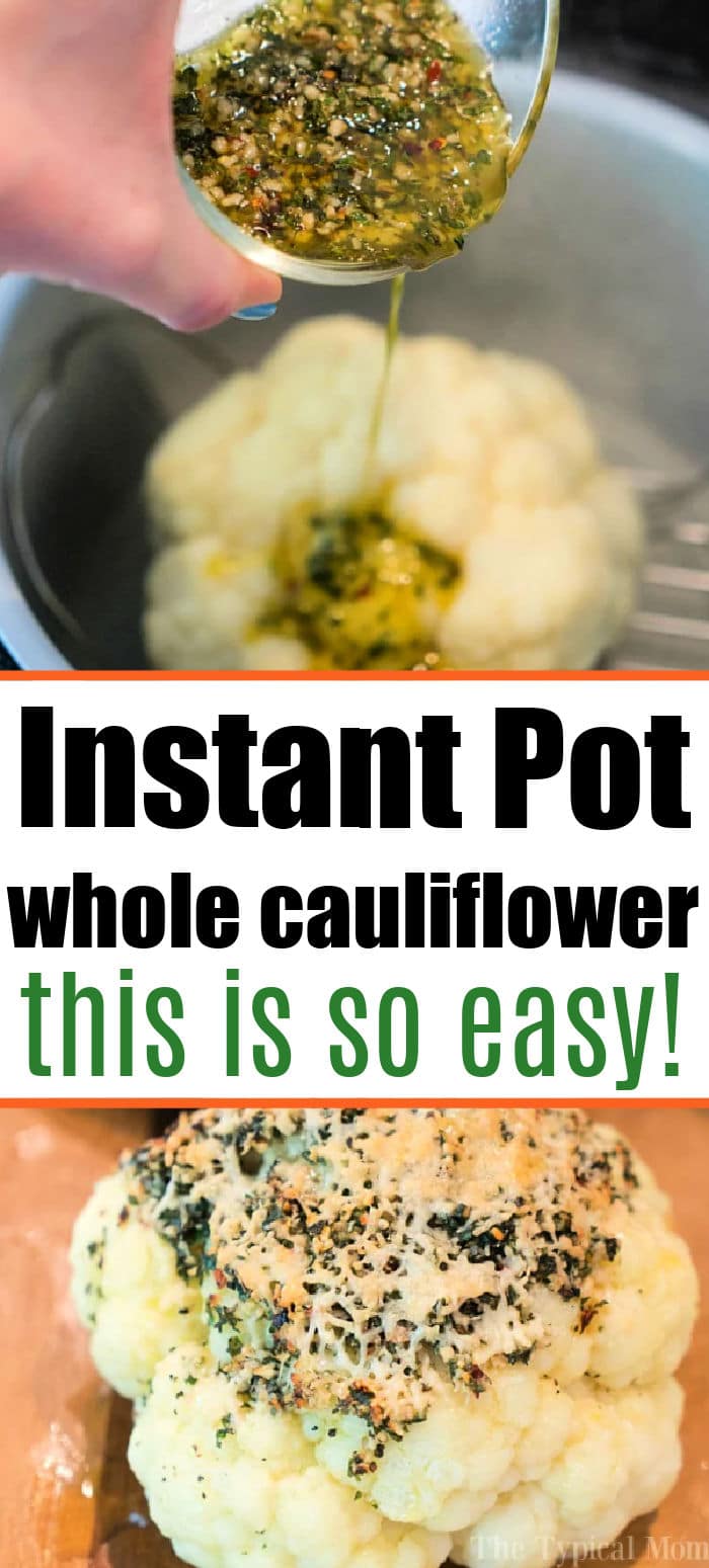 Whole Pressure Cooker Cauliflower Whole Instant Pot Cauliflower