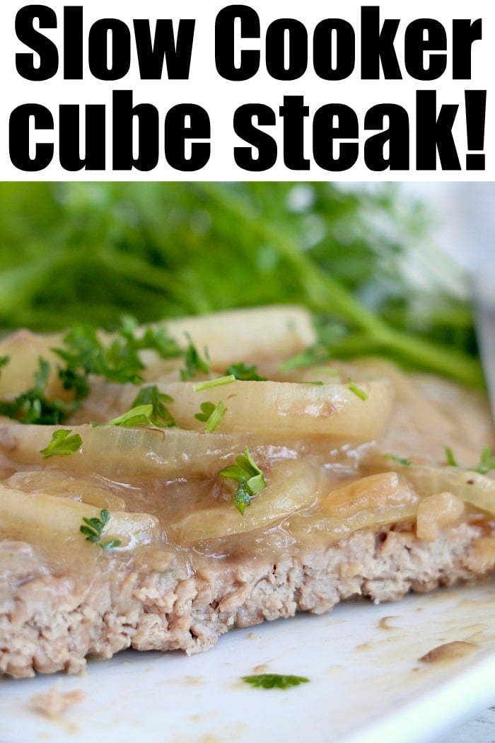 Easy Crockpot Cube Steak with Gravy