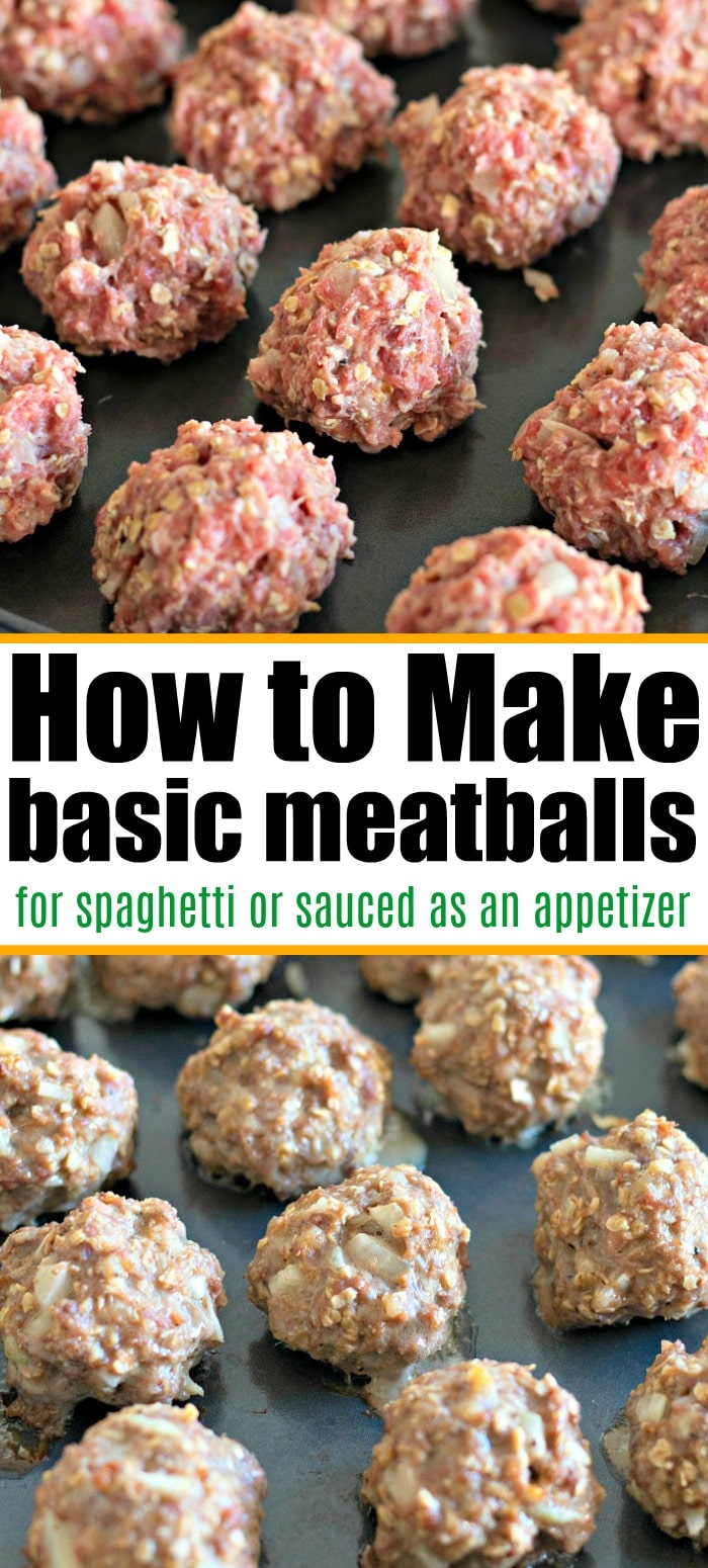 Basic Meatball Recipe - Meatballs Without Breadcrumbs