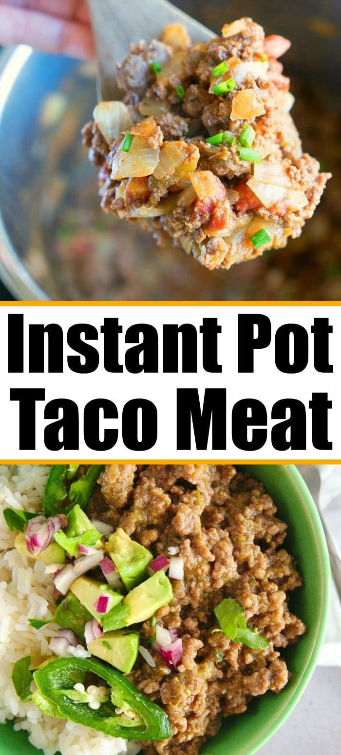 Instant Pot Taco Meat with Frozen Ground Beef · The Typical Mom