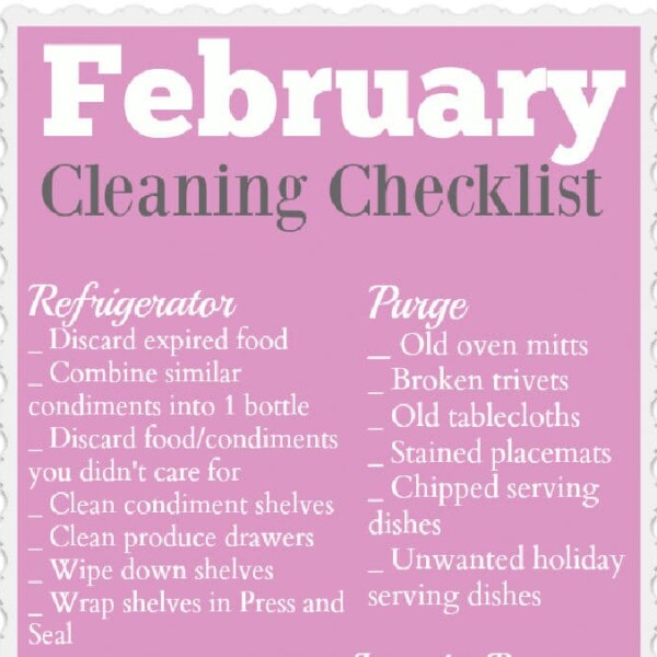 february cleaning