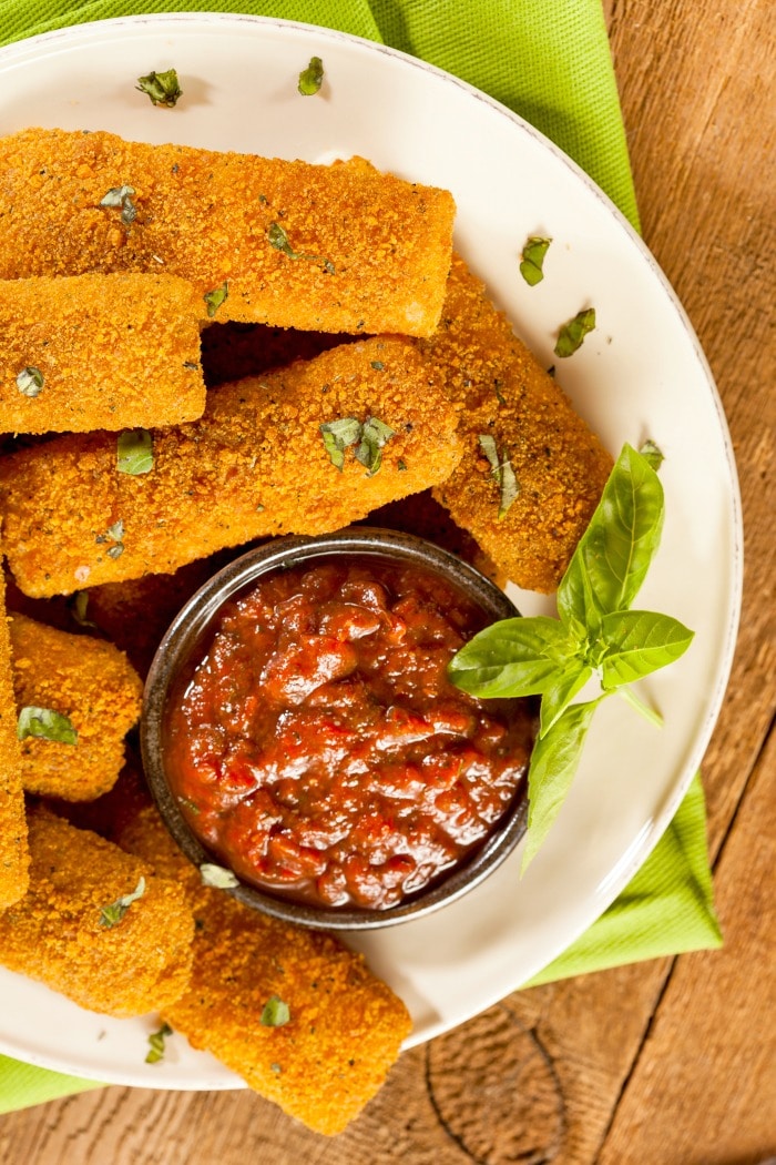 Frozen Mozzarella Sticks in Air Fryer Ninja Foodi Mozzarella Sticks