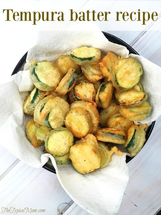 3 Ingredient Recipe for Tempura Batter Crispy Tempura Batter Easy