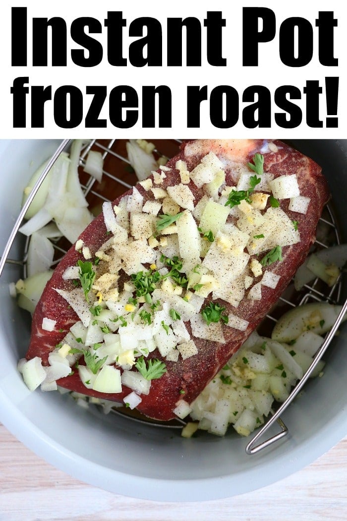 How long to cook frozen roast in pressure cooker sale