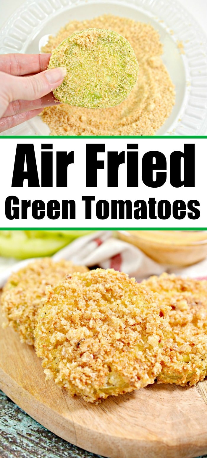 Air Fryer Fried Green Tomatoes Panko Ninja Foodi Fried Green Tomatoes