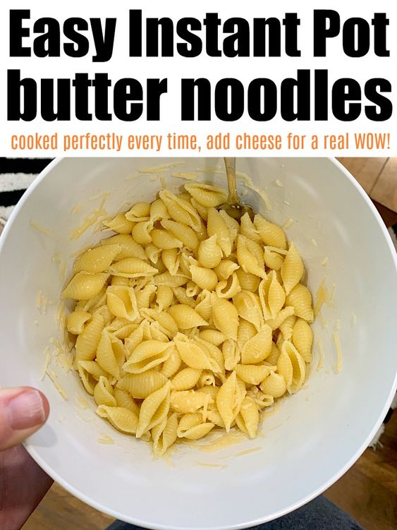 Instant Pot Butter Noodles - RecipeTeacher