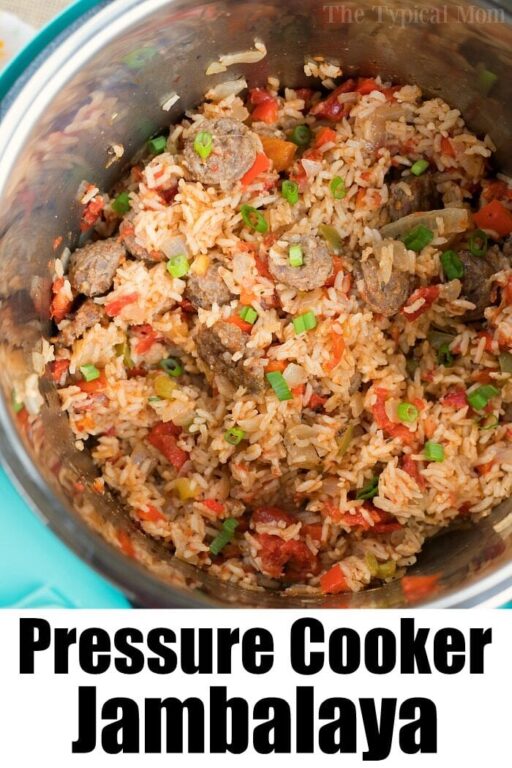 Pressure Cooker Jambalaya with Sausage Ninja Foodi Jambalaya