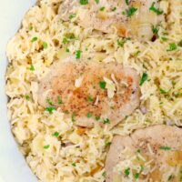 pressure cooker pork chops and rice