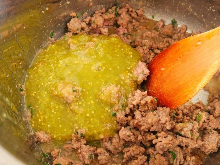 salsa verde ground beef