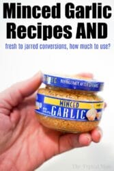 Cloves to Minced Garlic Conversion Chart PDF - Substitutions