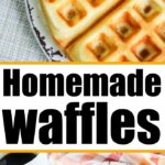 homemade waffle batter