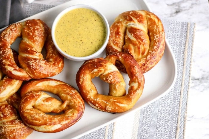 Pretzel Bites with Mustard Dipping Sauce