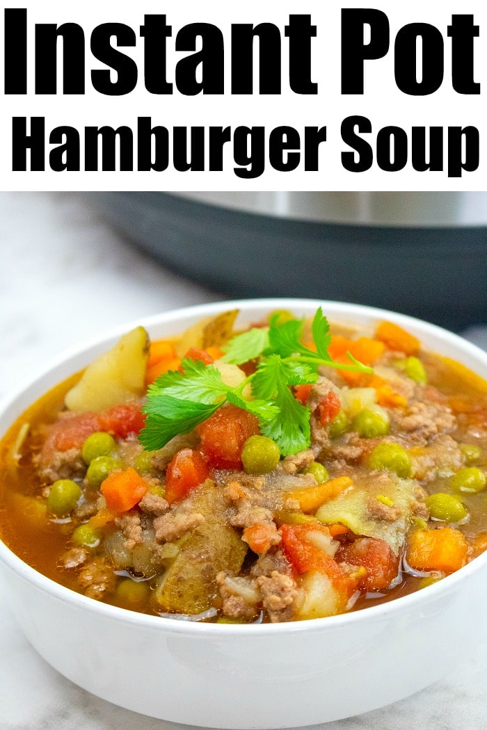 Instant Pot Hamburger Soup {easy & budget friendly!}