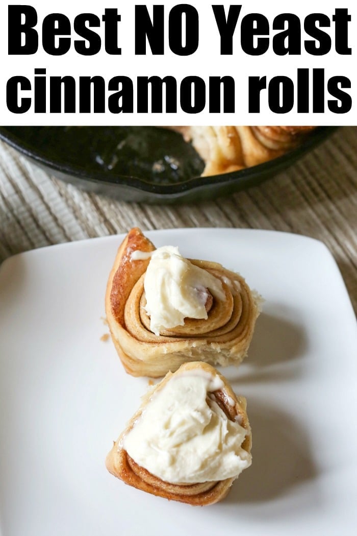 no yeast cinnamon roll recipe