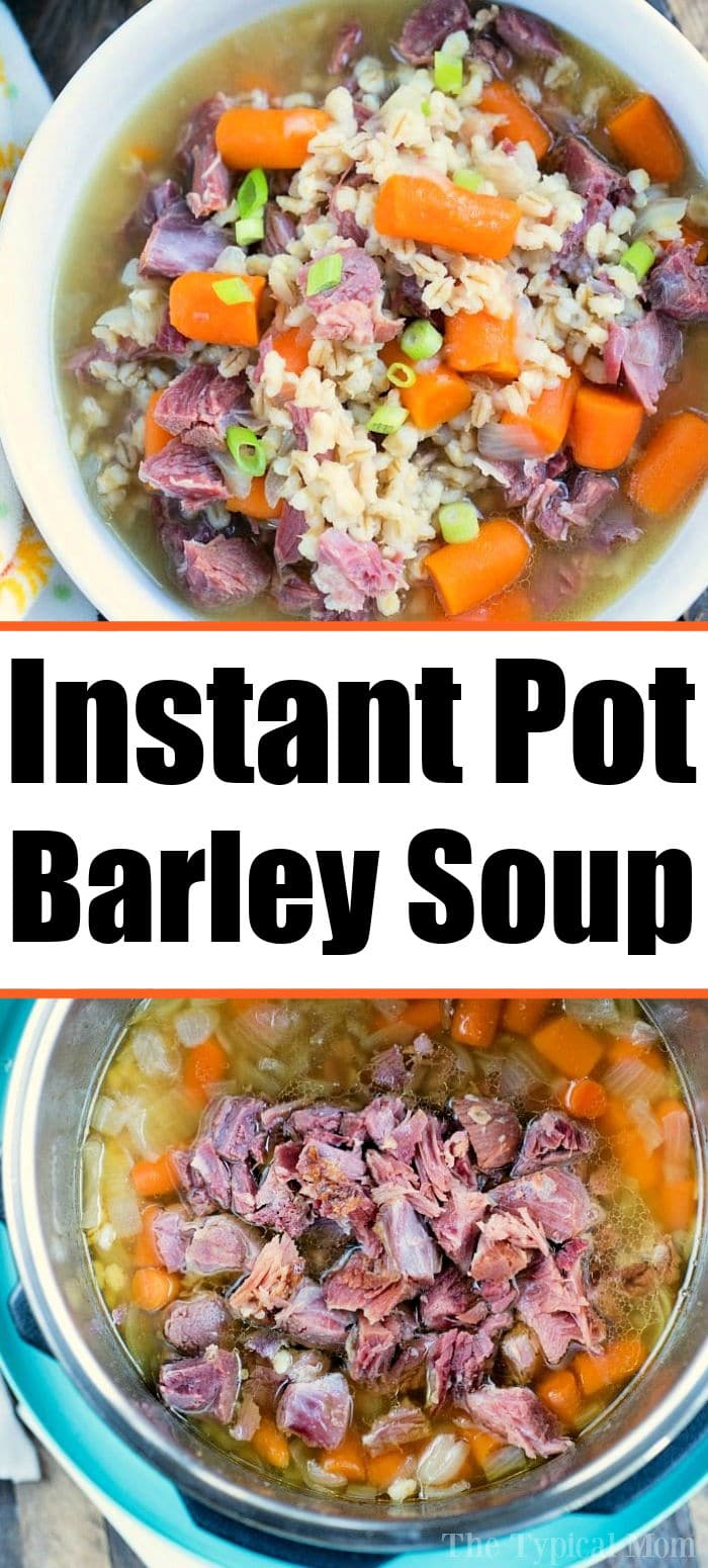 Instant Pot Barley Soup with Ham Ham or Beef Ninja Foodi Barley Soup