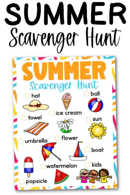 PDF Printable Free Summer to do List for Kids - Bucket List