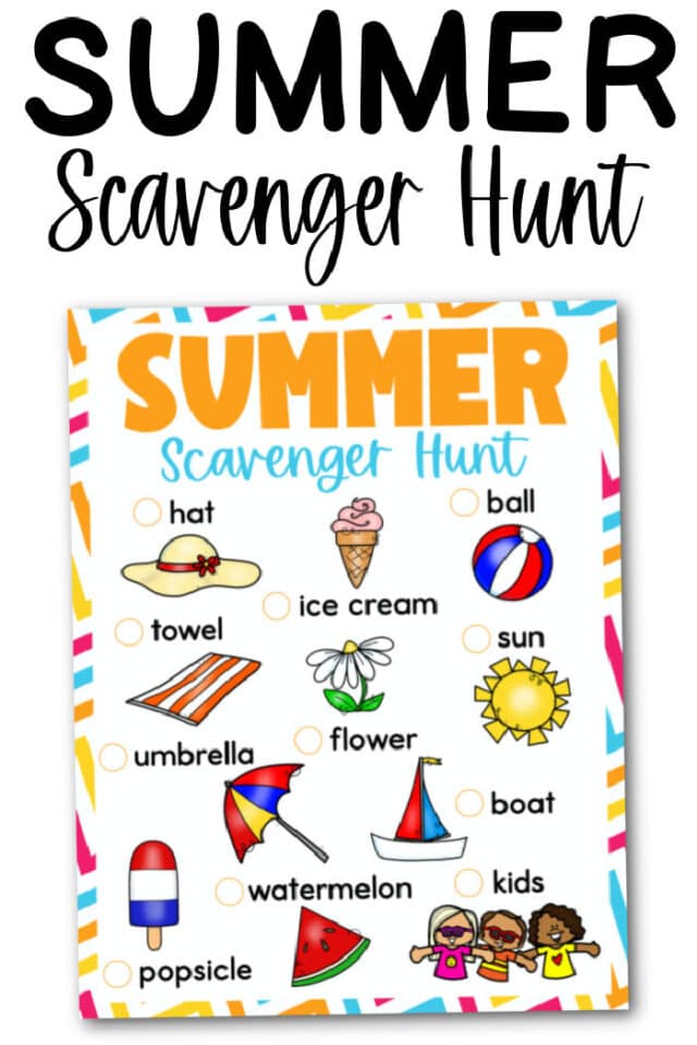 PDF Printable Free Summer to do List for Kids - Bucket List