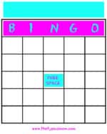 Printable Free Blank Bingo Cards - PDF Printable Bingo Cards