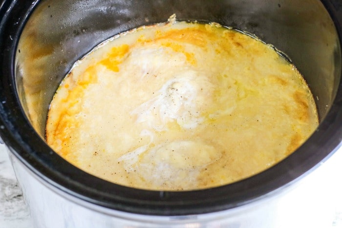 Creamy Crockpot Chicken and Gravy with Cream of Chicken Soup