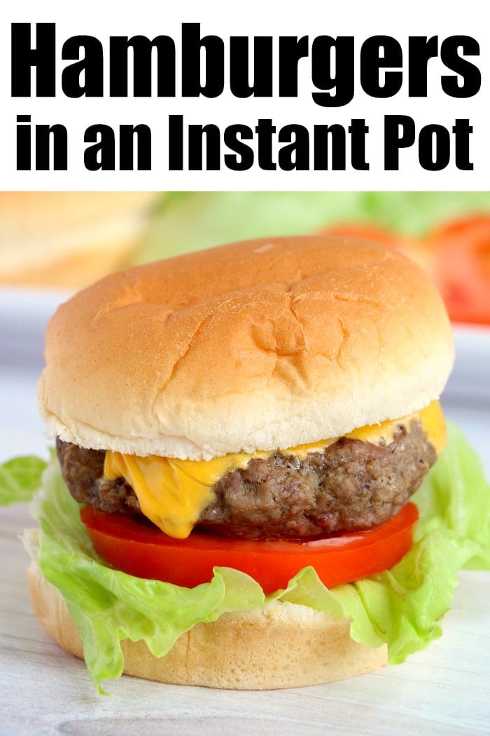 Making burgers discount in instant pot