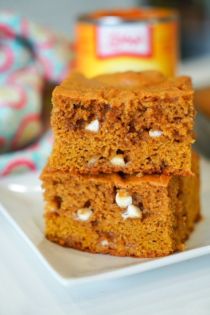 pumpkin blondies