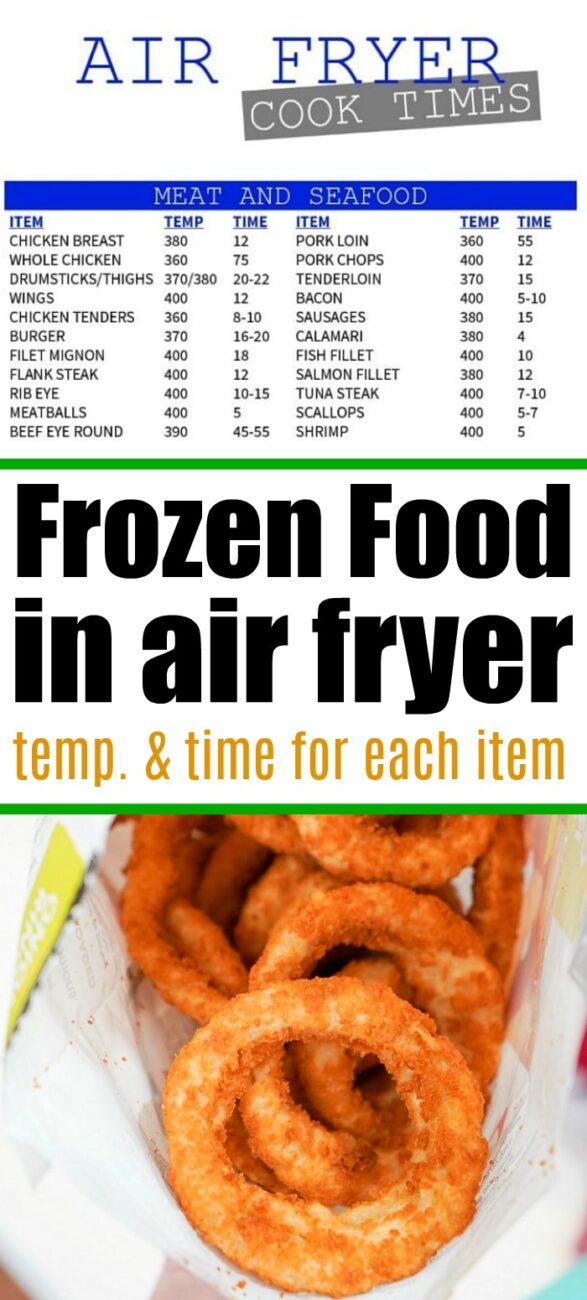 Can you air fry hotsell frozen food