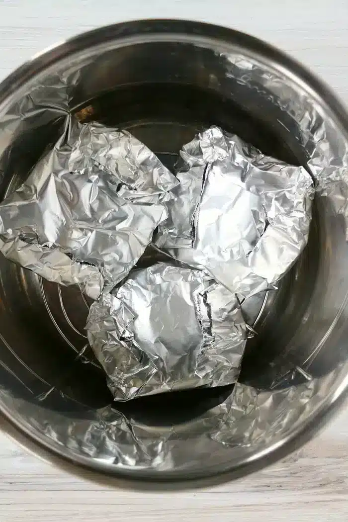 Instant Pot Hamburgers in Foil Ninja Foodi Hamburgers