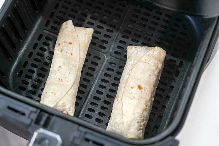 Cooking frozen burritos in air fryer sale