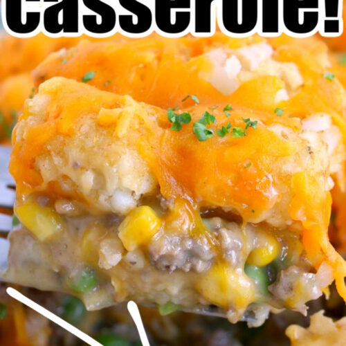 Tater Potato Tot Casserole with Ground Beef · The Typical Mom
