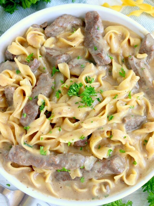 Beef and Noodles with Stew Meat · The Typical Mom