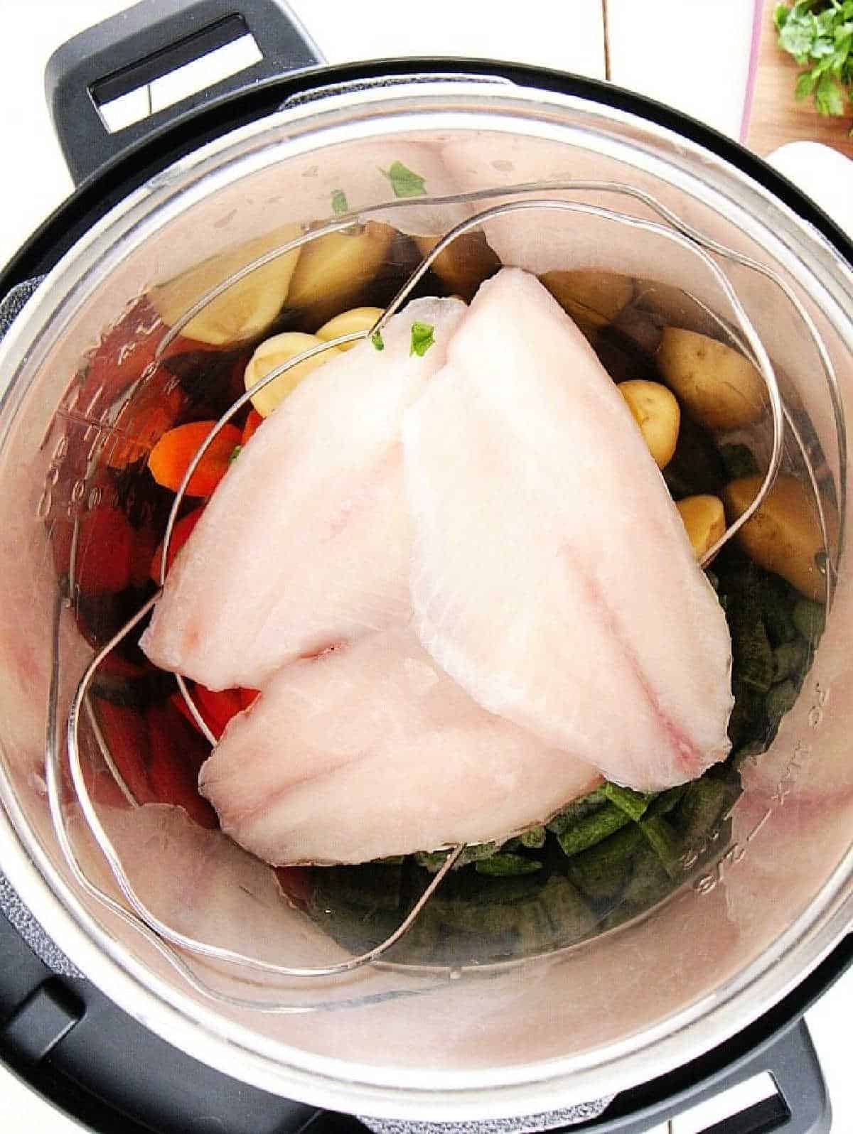 Instant Pot Tilapia and Vegetables Together Ninja Foodi Fish