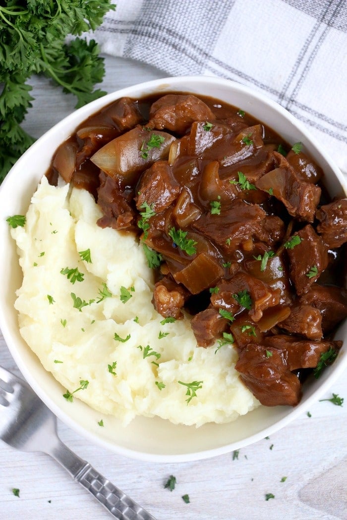 slow cooker beef tips