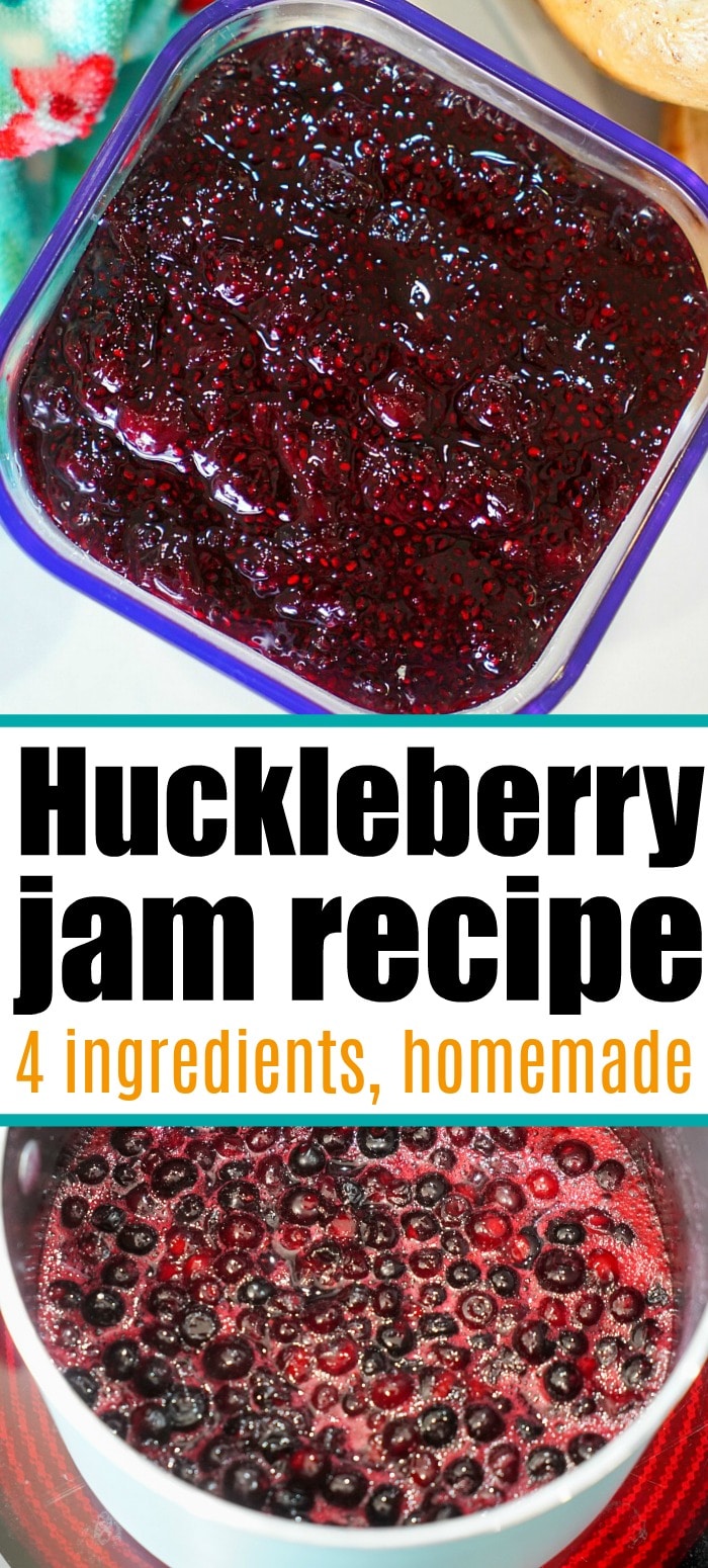 Wild Homemade Huckleberry Jam Recipe Instant Pot or Stovetop