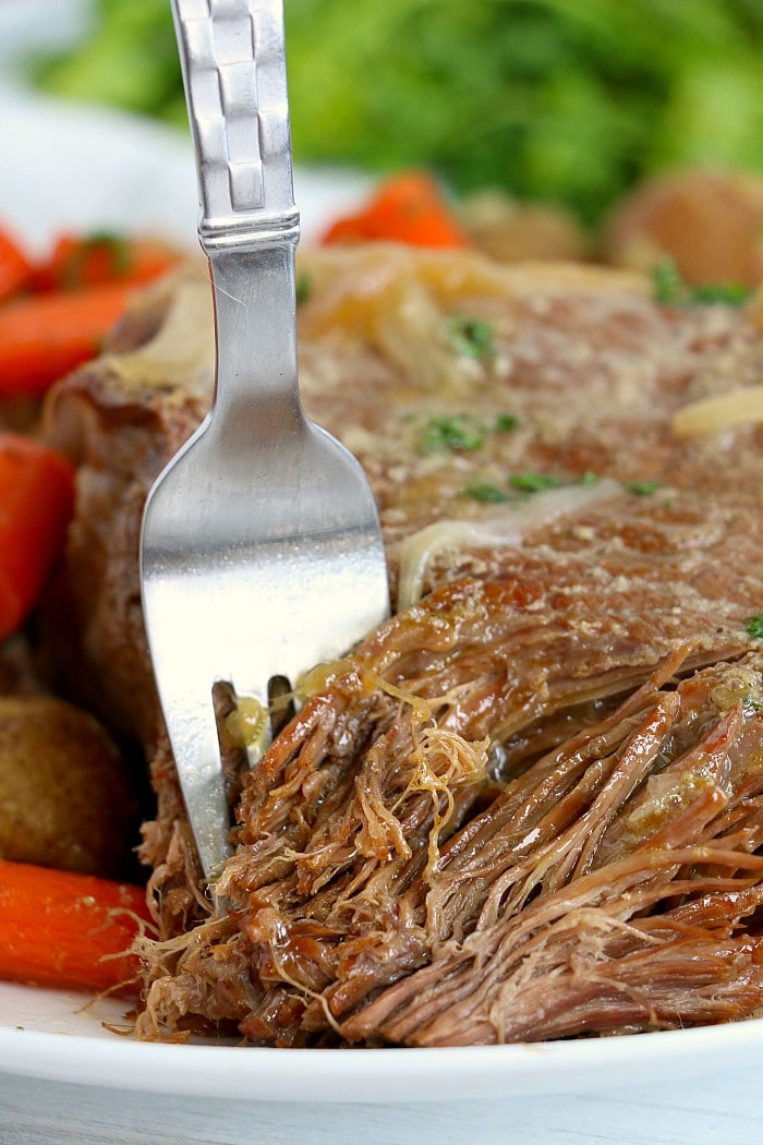 Pot Roast Soup in the Ninja Foodi (Pressure Cooker and Slow Cooker Option)