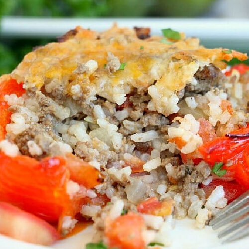 Easy Air Fryer Stuffed Peppers Ninja Foodi Stuffed Peppers