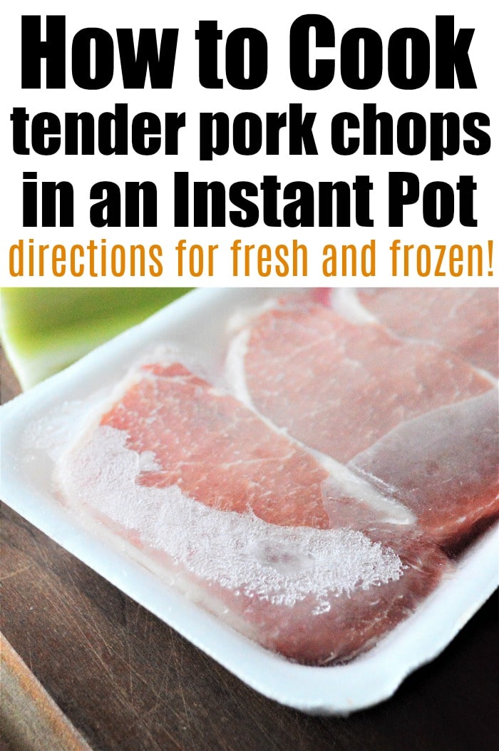 Recipe for frozen pork chops in instant pot sale