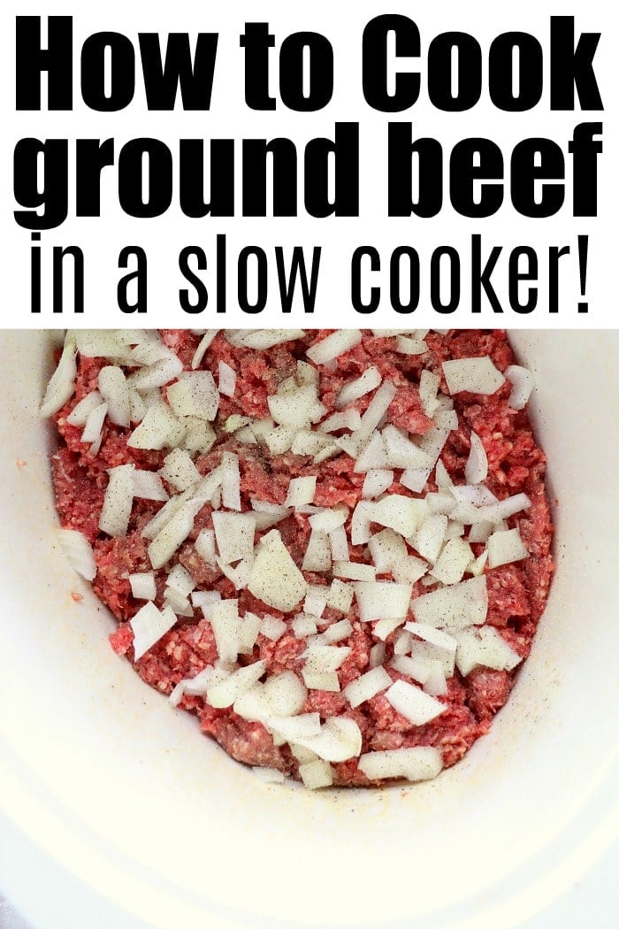 How to Cook Crockpot Ground Beef · The Typical Mom