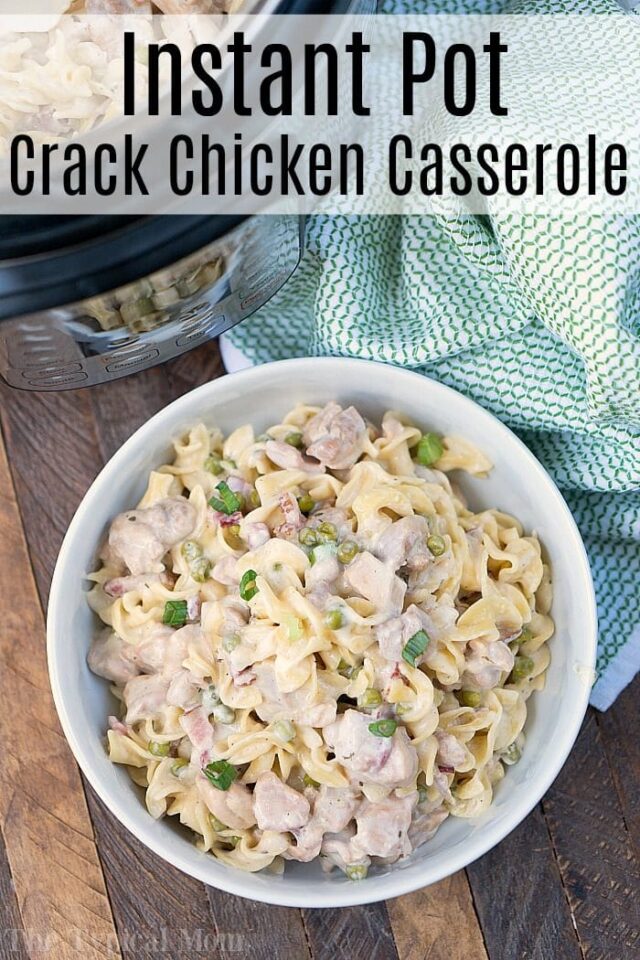 Instant Pot Crack Chicken Casserole Ninja Foodi Crack Chicken Pasta