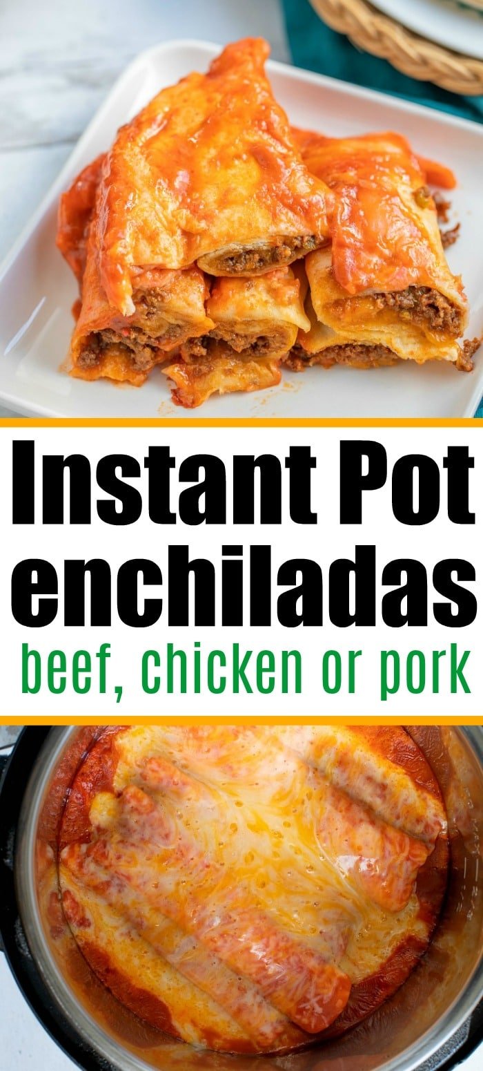 Easy Instant Pot Enchiladas Ground Beef Ninja Foodi Enchiladas