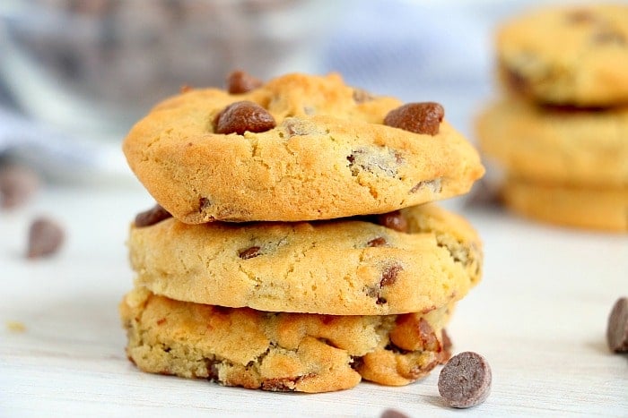 kleine partij chocolade chip koekjes