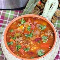 Instant Pot Stuffed Pepper Soup