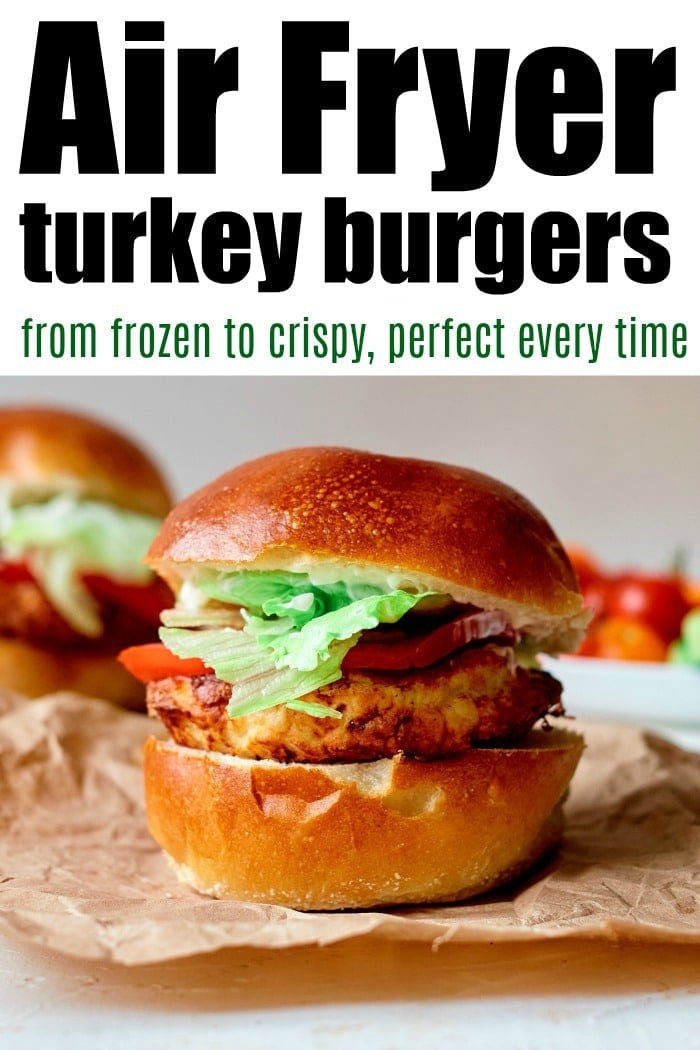 Frozen Turkey Burger in Air Fryer Ninja Foodi Turkey Burgers