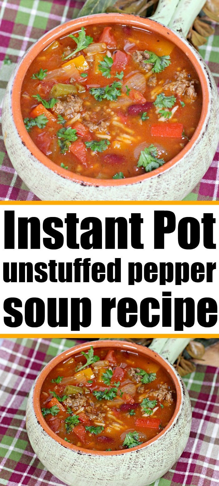 Instant Pot Stuffed Pepper Soup Ninja Foodi Stuffed Pepper Soup