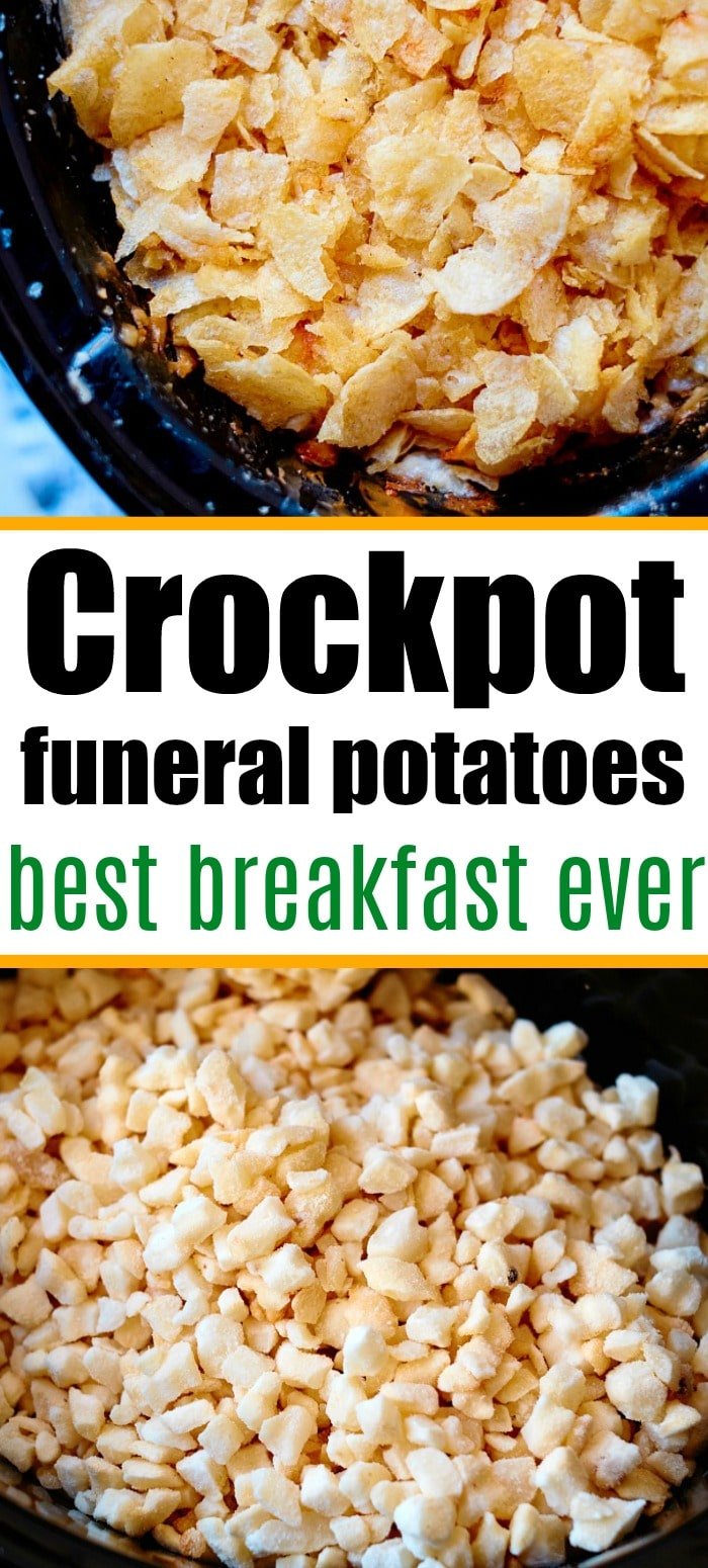 Best Crockpot Funeral Potatoes with Frozen Hash Browns