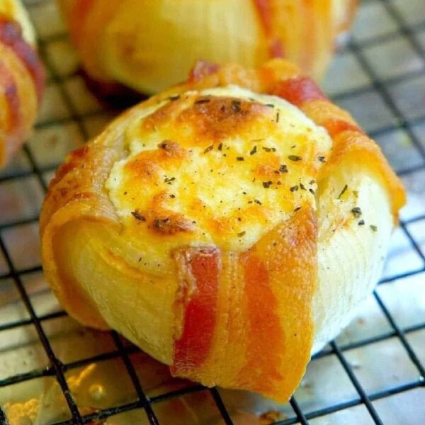 mozzarella stuffed onions