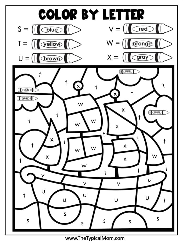 free thanksgiving color by number printable coloring pages