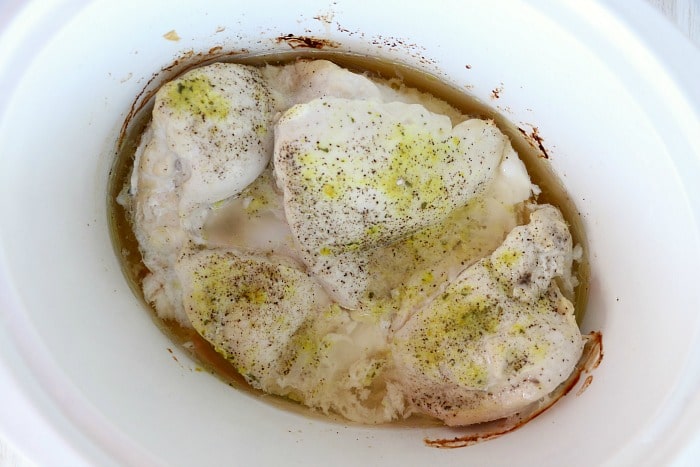 frango congelado com fogão lento