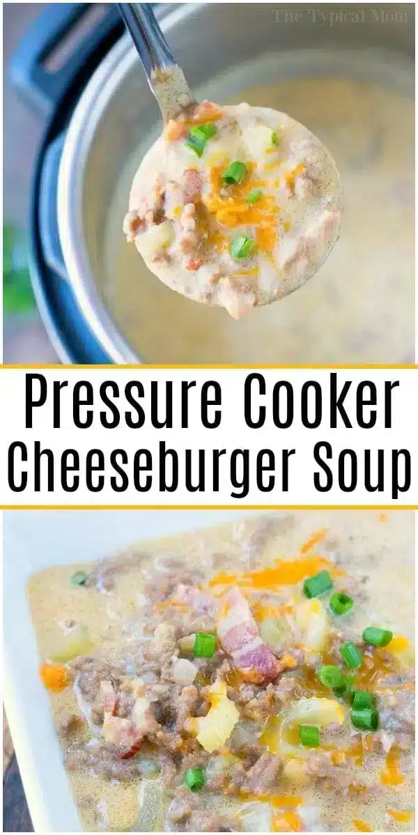 instant pot cheeseburger soup no potatoes