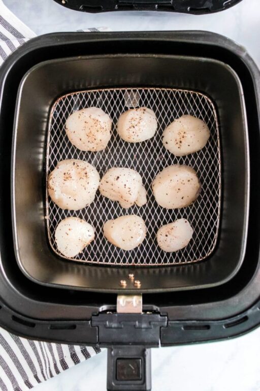 Buttery Air Fryer Scallops Frozen or Fresh Ninja Foodi Scallops