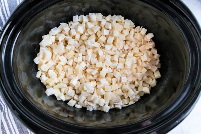 Slow Cooker hashbrown soup